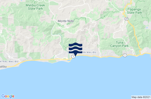 Santa Clara Rivermouth, United Statesの潮見表地図