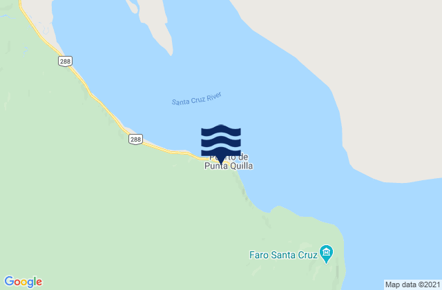 Santa Cruz (Punta Quilla), Argentinaの潮見表地図