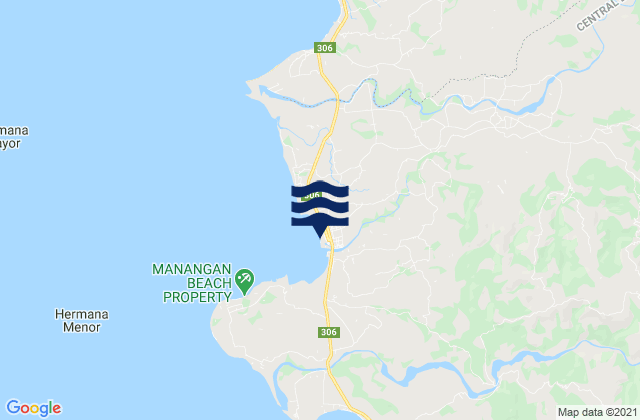Santa Cruz, Philippinesの潮見表地図