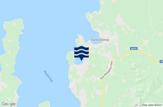 Santa Elena, Philippinesの潮見表地図