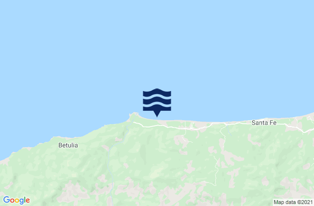 Santa Fe, Hondurasの潮見表地図