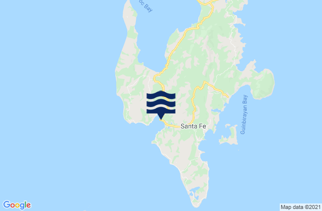 Santa Fe, Philippinesの潮見表地図