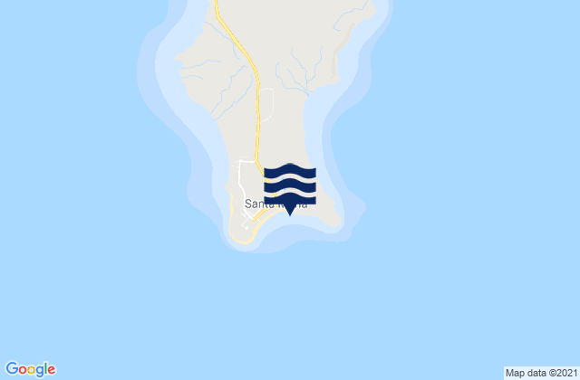Santa Maria, Cabo Verdeの潮見表地図