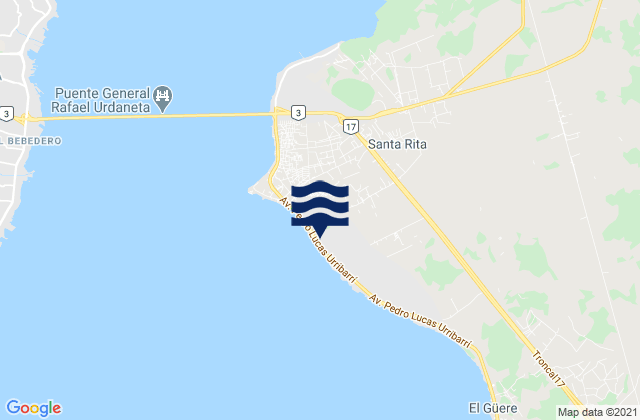 Santa Rita, Venezuelaの潮見表地図