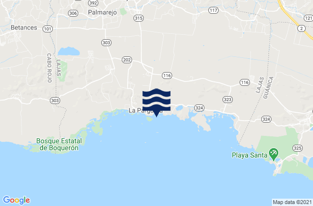 Santa Rosa Barrio, Puerto Ricoの潮見表地図