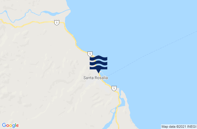 Santa Rosalía, Mexicoの潮見表地図