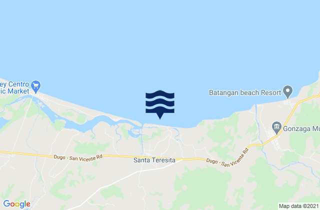 Santa Teresita, Philippinesの潮見表地図