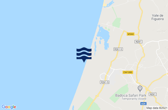 Santo André, Portugalの潮見表地図