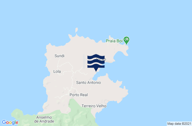 Santo António, Sao Tome and Principeの潮見表地図
