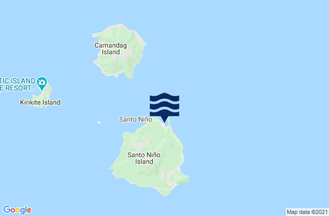 Santo Niño, Philippinesの潮見表地図