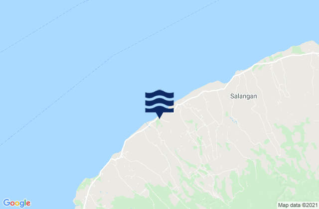 Santong, Indonesiaの潮見表地図