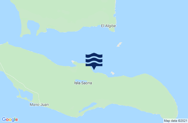 Saona Isla, Dominican Republicの潮見表地図