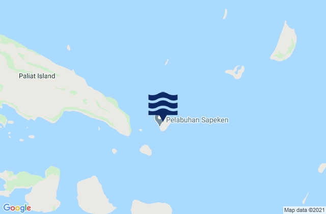 Sapeken, Indonesiaの潮見表地図