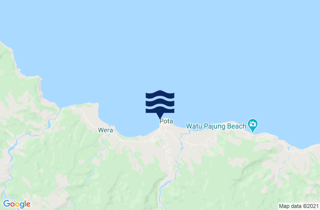 Sarae, Indonesiaの潮見表地図
