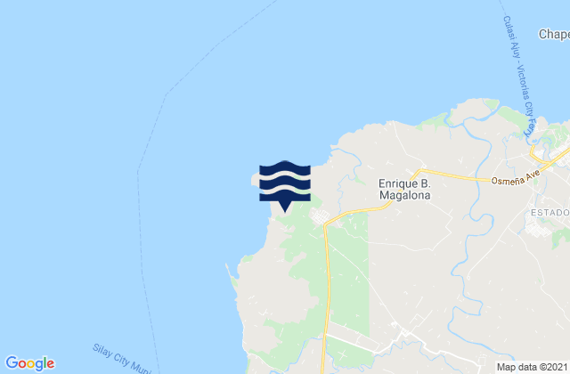 Saravia, Philippinesの潮見表地図
