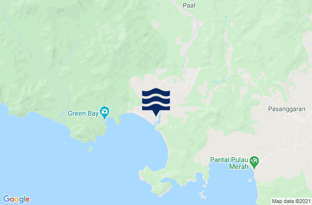 Sarongan, Indonesiaの潮見表地図