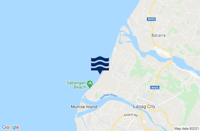 Sarrat, Philippinesの潮見表地図