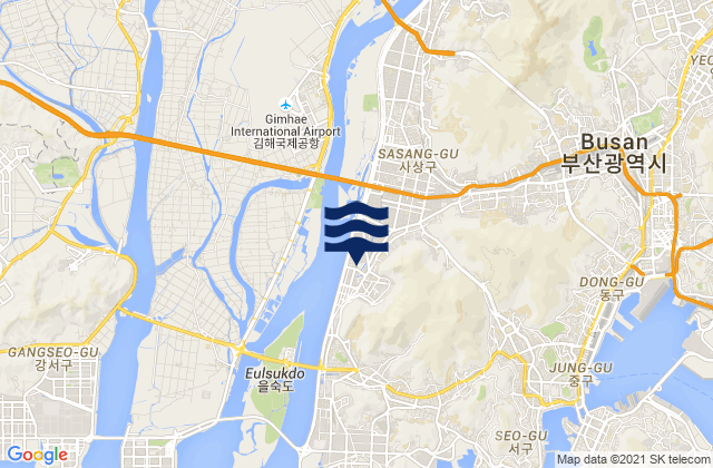 Sasang-gu, South Koreaの潮見表地図