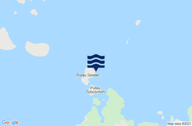 Saseel, Indonesiaの潮見表地図