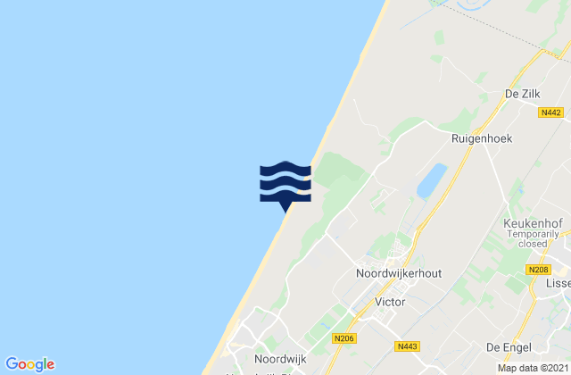 Sassenheim, Netherlandsの潮見表地図