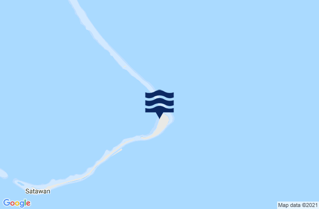 Satawan Anchorage, Micronesiaの潮見表地図