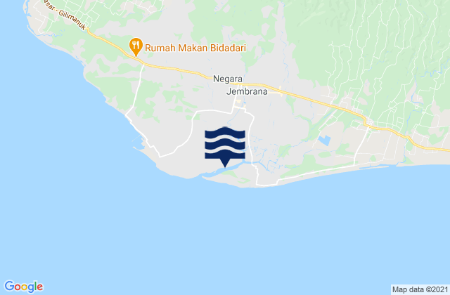 Satria, Indonesiaの潮見表地図