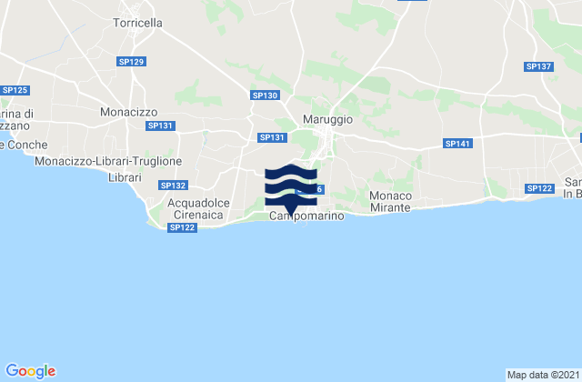 Sava, Italyの潮見表地図