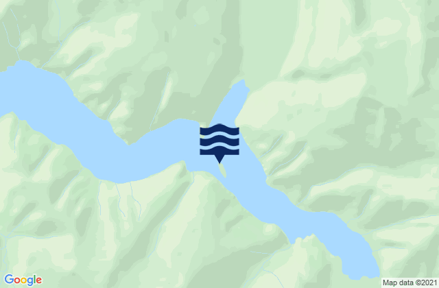 Sawyer Island Tracy Arm Holkham Bay, United Statesの潮見表地図