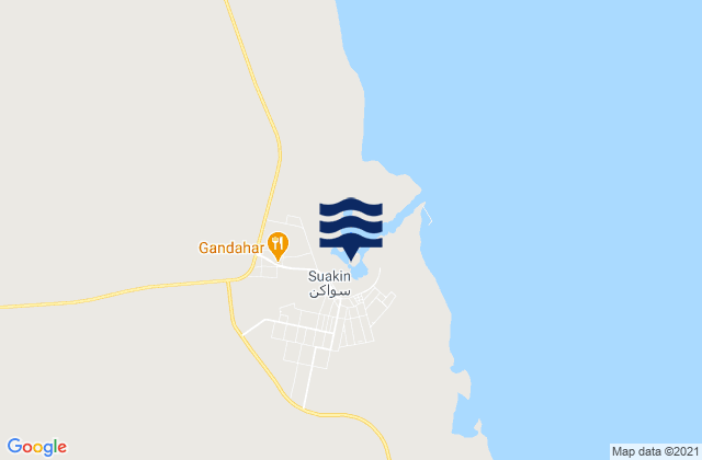 Sawākin, Sudanの潮見表地図