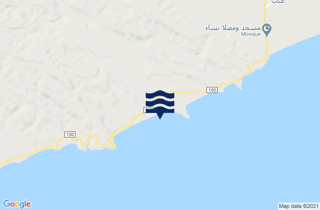 Sayhut, Yemenの潮見表地図