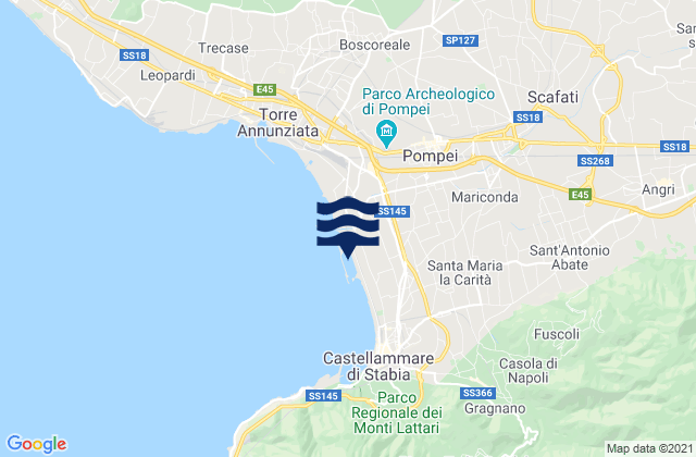 Scafati, Italyの潮見表地図