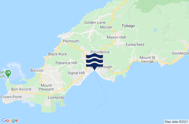Scarborough (Trinidad and Tobago), Trinidad and Tobagoの潮見表地図