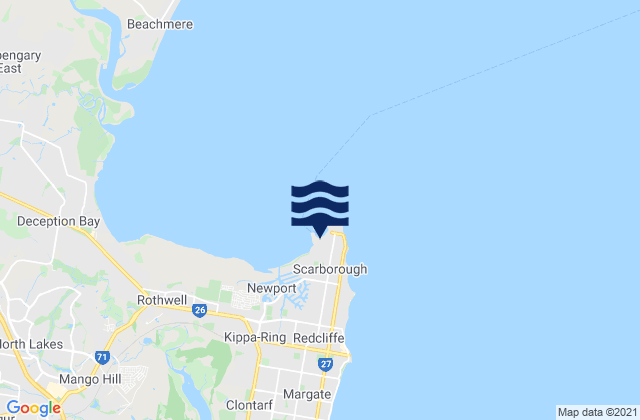 Scarborough, Australiaの潮見表地図