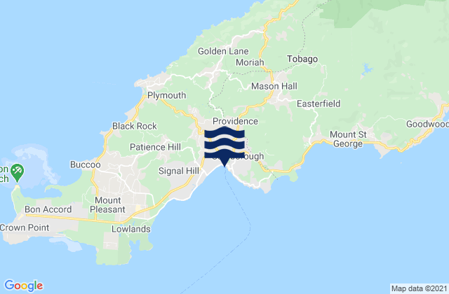 Scarborough, Trinidad and Tobagoの潮見表地図