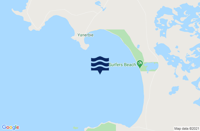 Sceale Bay, Australiaの潮見表地図