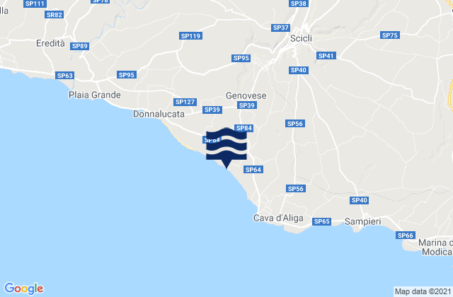 Scicli, Italyの潮見表地図