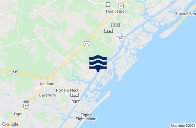Scotts Hill Marina, United Statesの潮見表地図