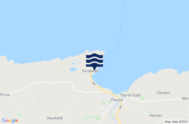 Scrabster, United Kingdomの潮見表地図