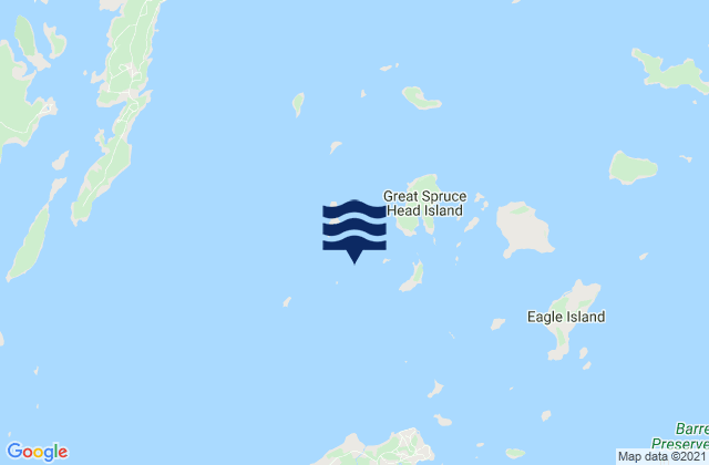 Scrag Island 0.3 nautical mile SW of, United Statesの潮見表地図
