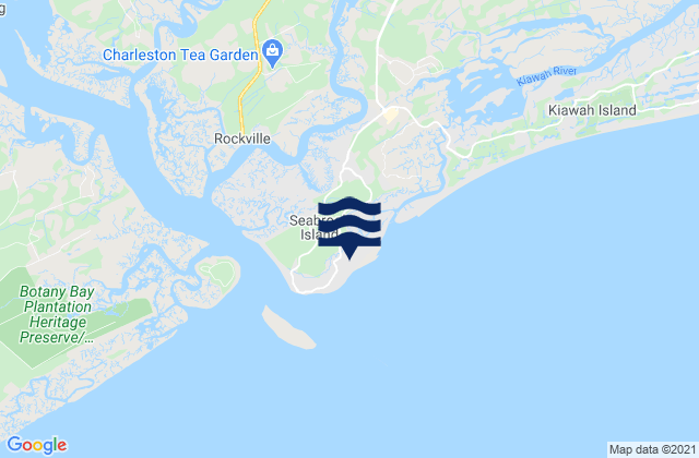 Seabrook Island, United Statesの潮見表地図