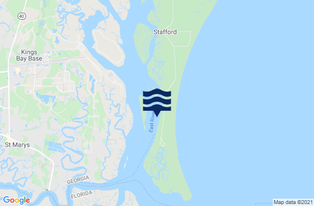 Seacamp Dock (Cumberland Island), United Statesの潮見表地図