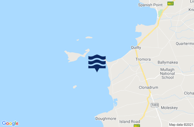 Seafield Point, Irelandの潮見表地図