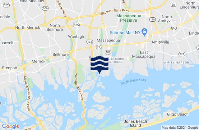 Seaford, United Statesの潮見表地図