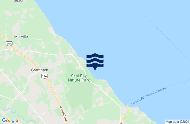 Seal Bay, Canadaの潮見表地図