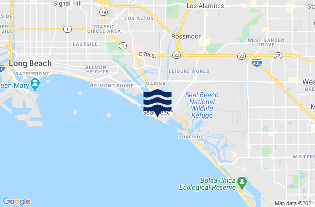 Seal Beach, United Statesの潮見表地図