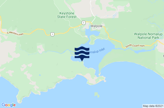 Sealers Cove, Australiaの潮見表地図
