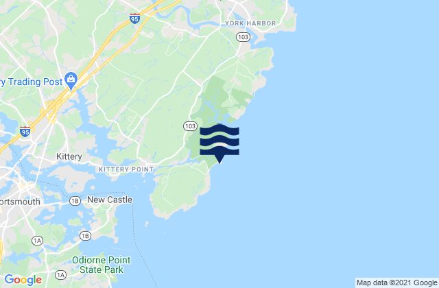Seapoint (Cutts Island), United Statesの潮見表地図