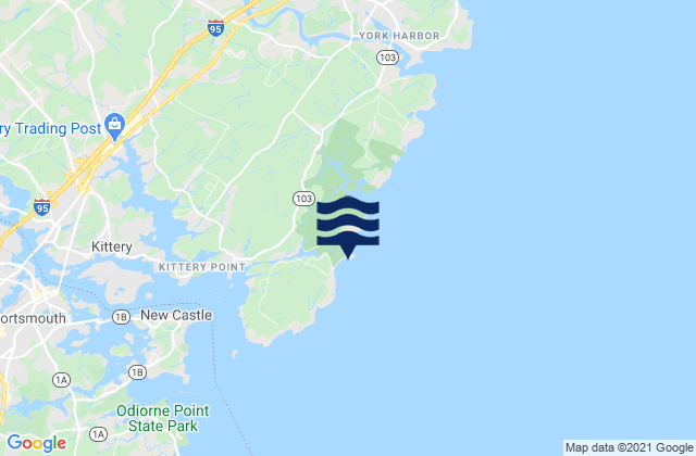Seapoint Cutts Island, United Statesの潮見表地図