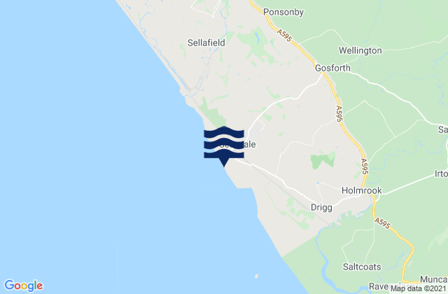 Seascale, United Kingdomの潮見表地図
