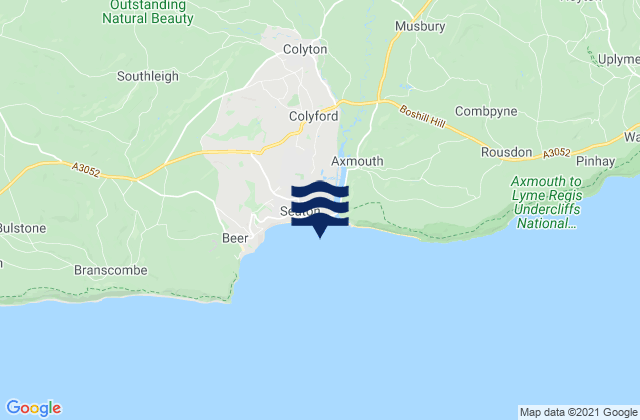 Seaton Bay, United Kingdomの潮見表地図